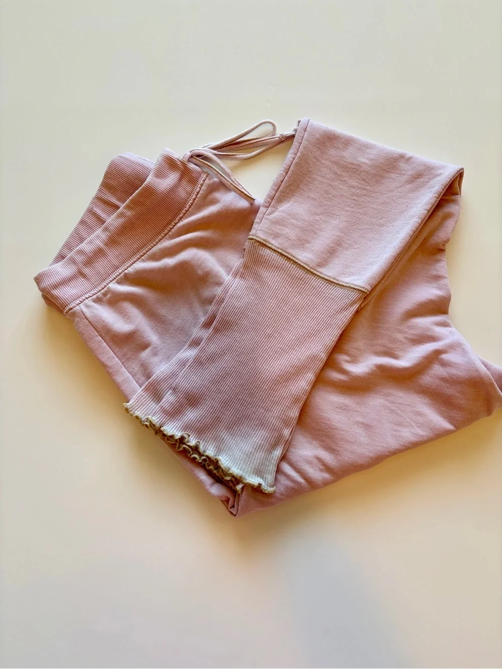 Free People Intimately Cozy All Day Harem Joggers Daytime Fireworks Med GUC Pink